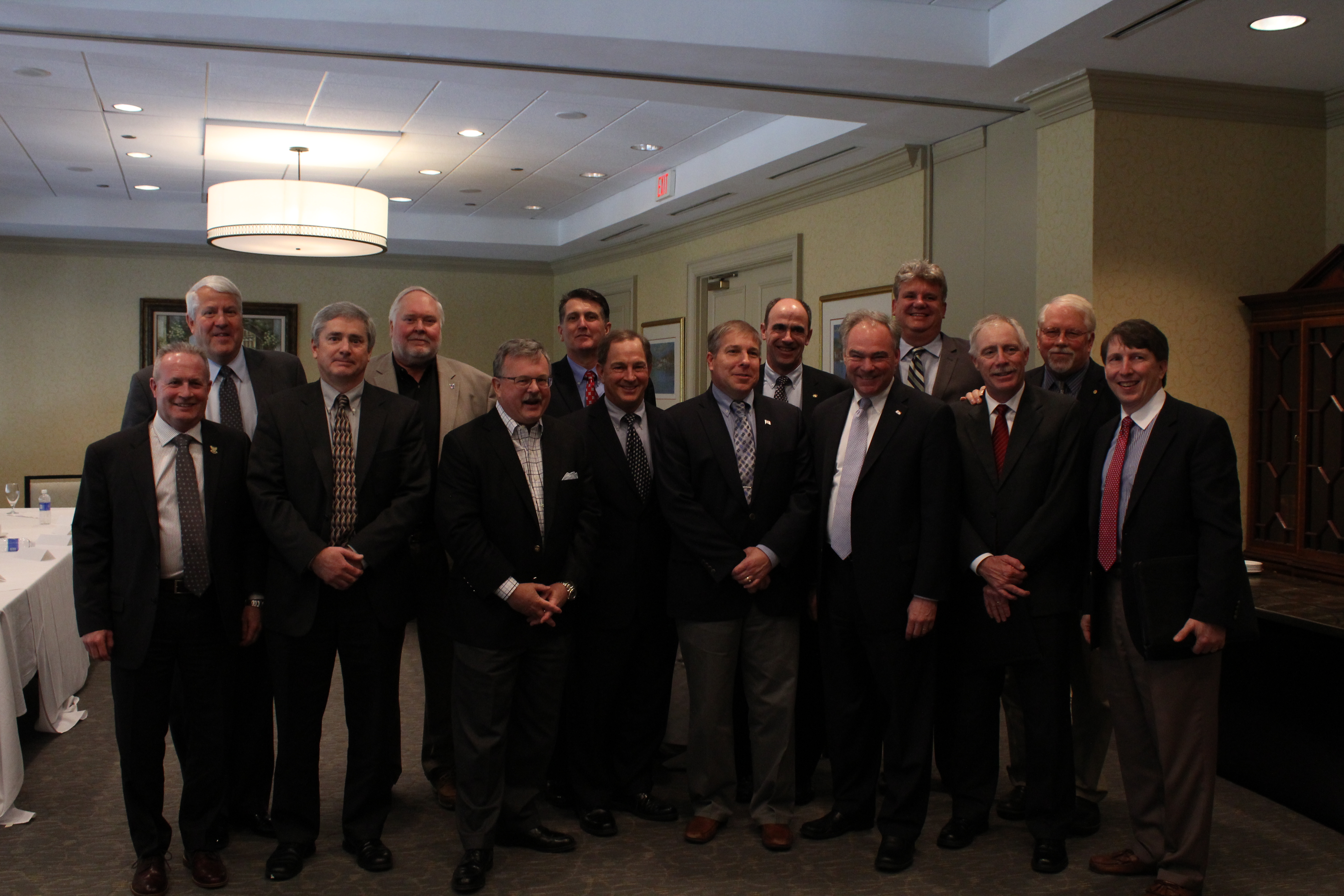 Senator Tim Kaine with the VSRA Board of Directors