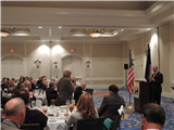 Congressman Randy Forbes listens to a question at the October General Membership Luncheon