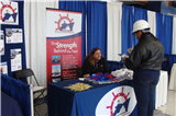 Terry Stead of Tecnico Volunteers at the 2013 ODU Ship Building and Repair Career Day