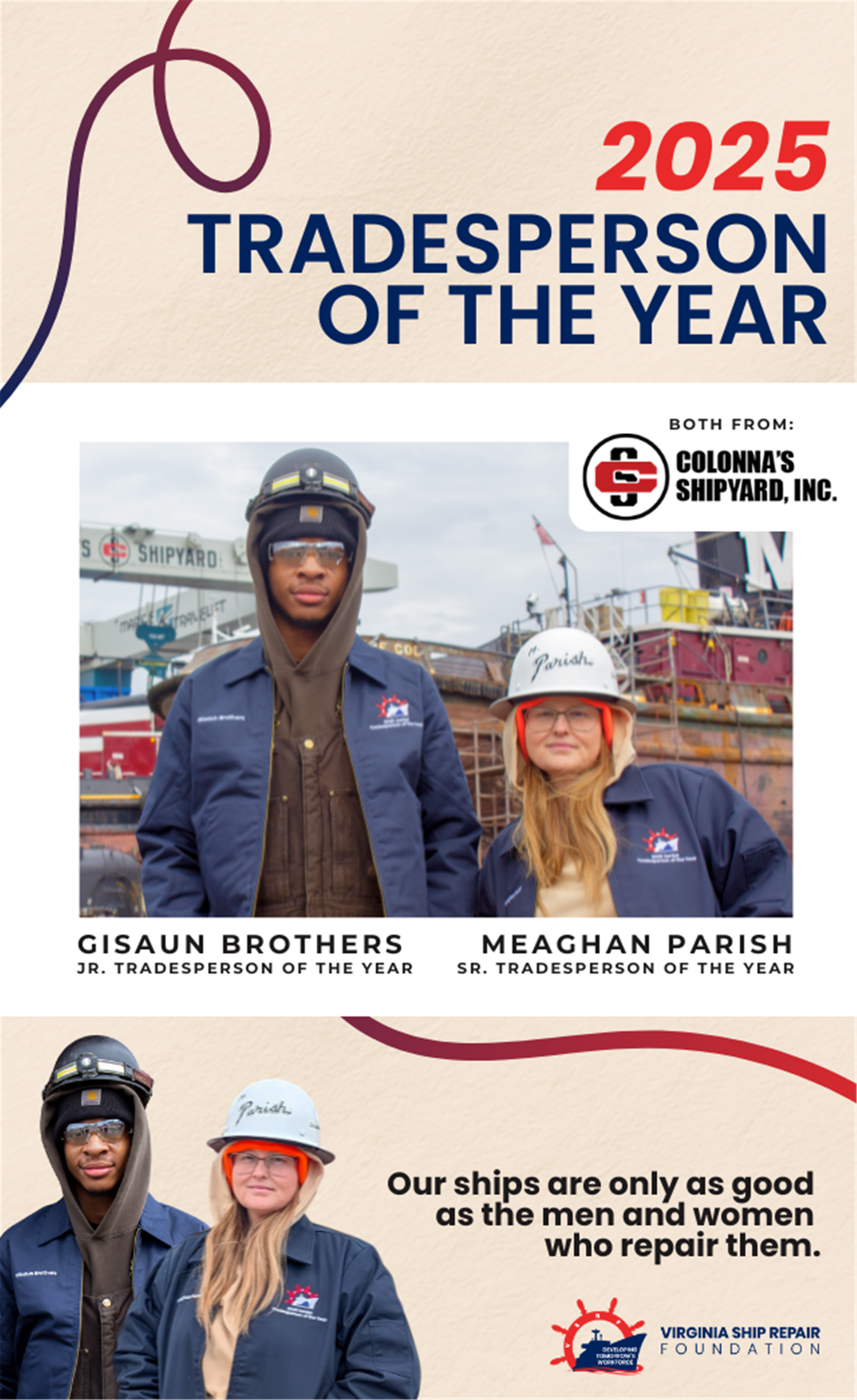VSRF 2025 Trade Persons of the Year